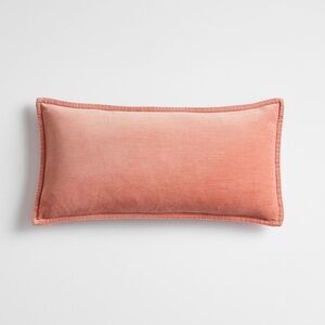 Pottery Barn velvet Essential Decorative Pillow cover, 12"x24" Long new